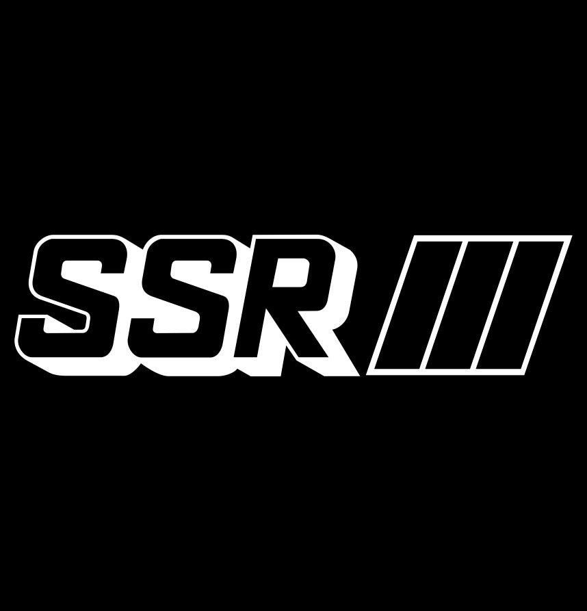 SSR Wheels decal, performance car decal sticker