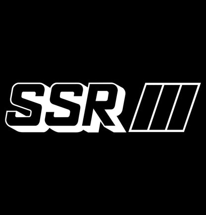 SSR Wheels decal, performance car decal sticker