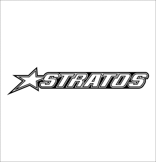 stratos boats decal, car decal, hunting fishing sticker