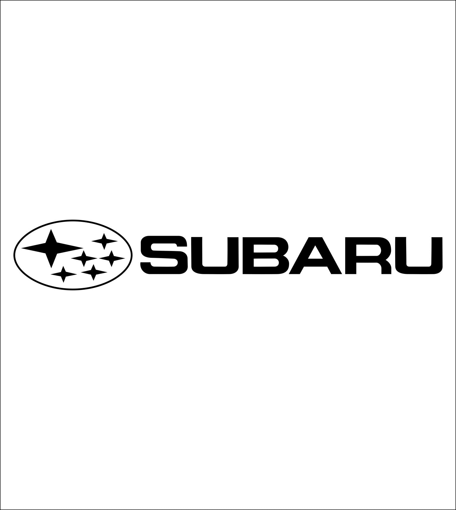 Subaru decal, sticker, car decal