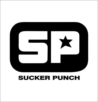 Sucker Punch Productions decal, video game decal, sticker, car decal