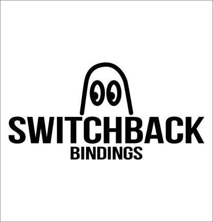 Switchback Bindings decal, ski snowboard decal, car decal sticker