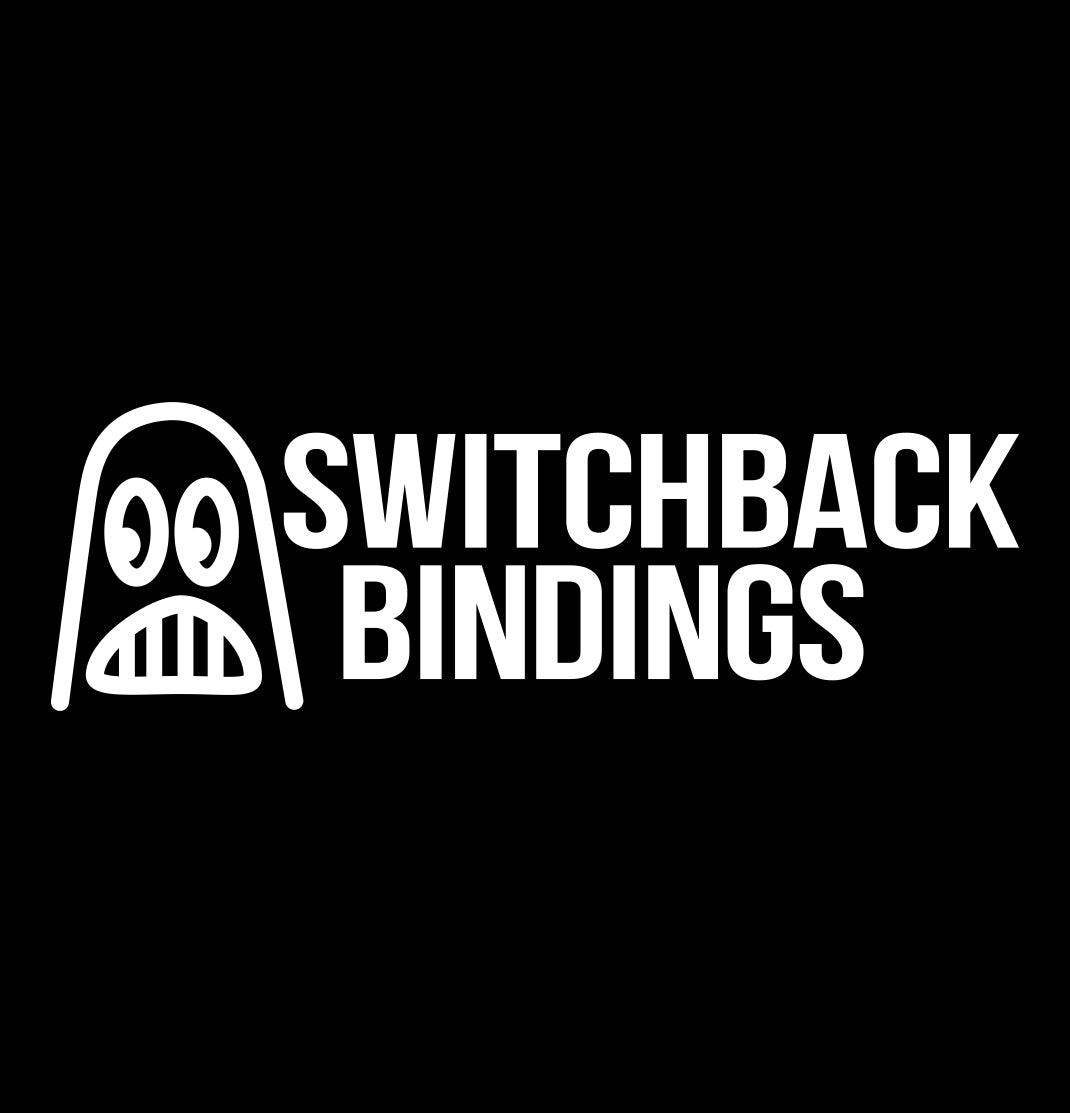 Switchback Bindings decal, ski snowboard decal, car decal sticker