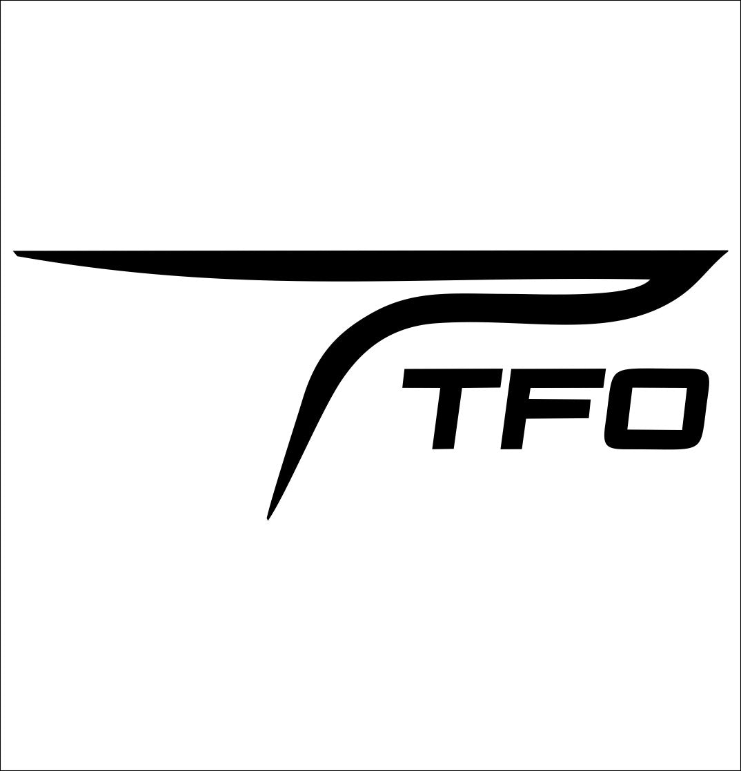 Temple Fork Outfitters decal, fishing hunting car decal sticker