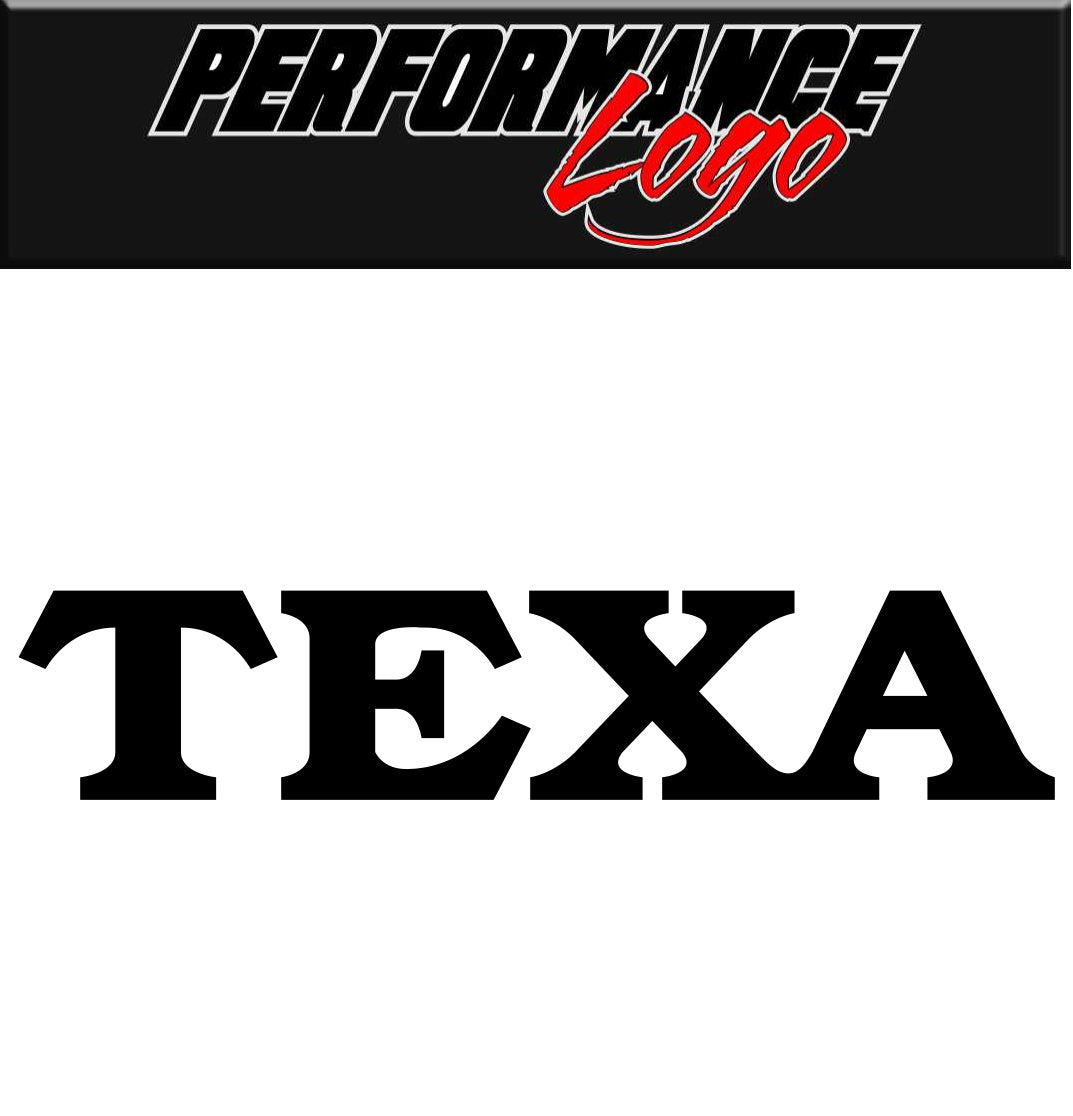 Texa decal, performance decal, sticker