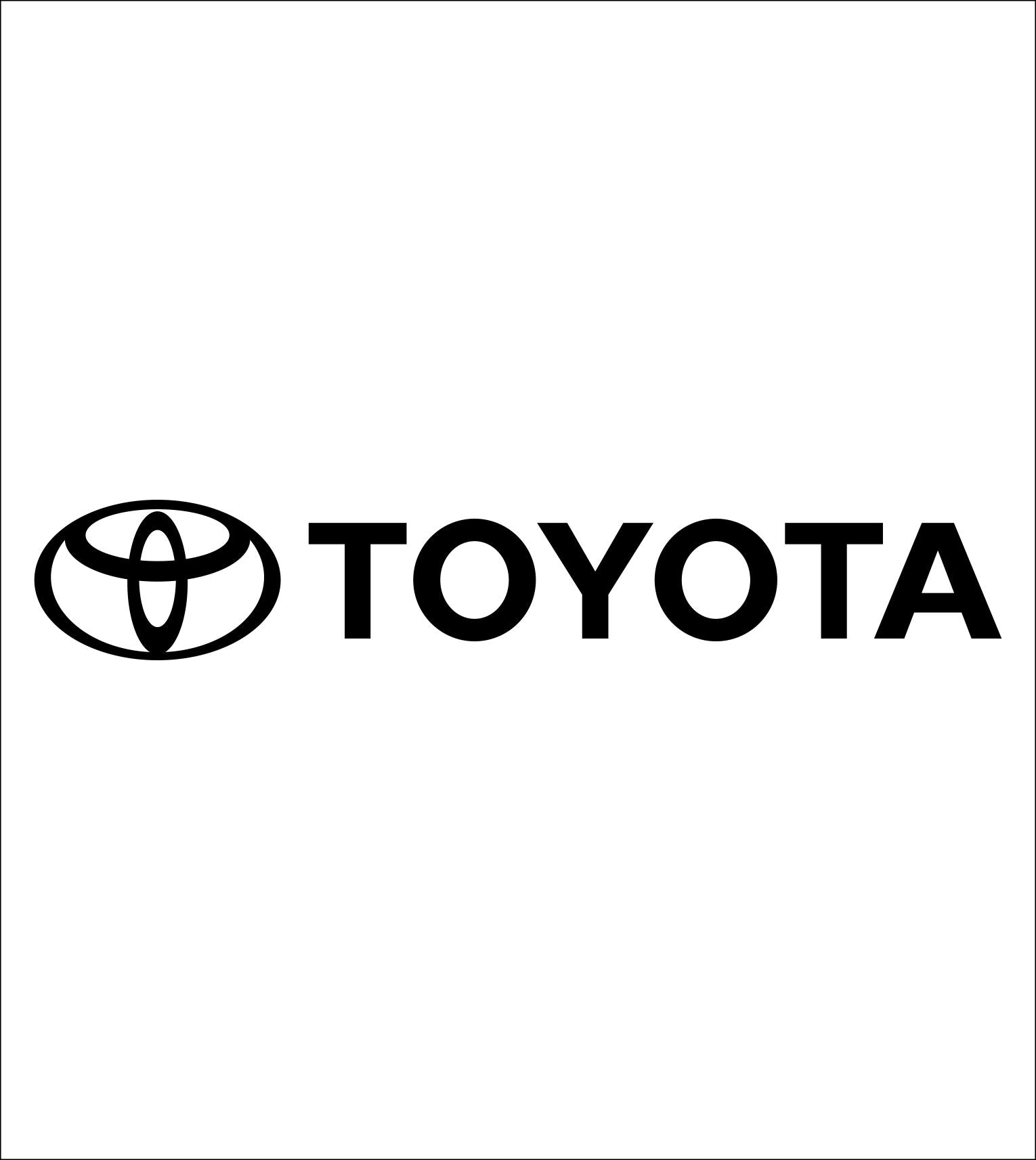 Toyota decal, sticker, car decal