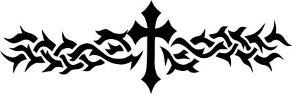 tribal cross religious decal - North 49 Decals