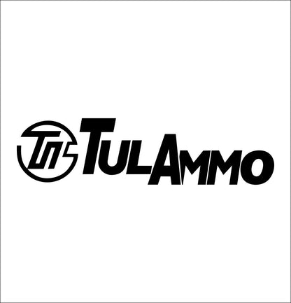 TulAmmo decal, firearm decal, car decal sticker