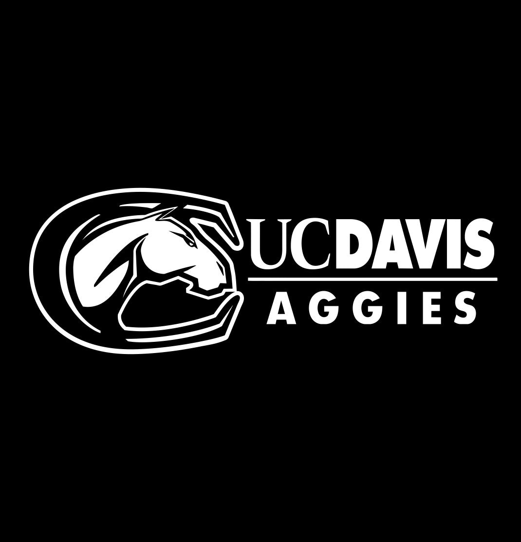 California Davis Aggies decal, car decal sticker, college football