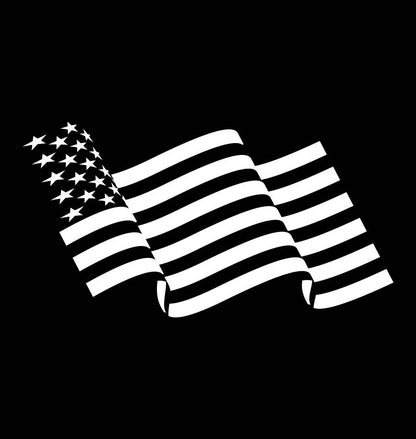 US Flag Wave decal