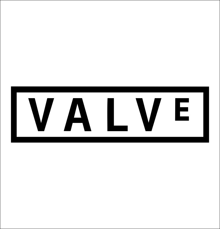 Valve decal, video game decal, sticker, car decal