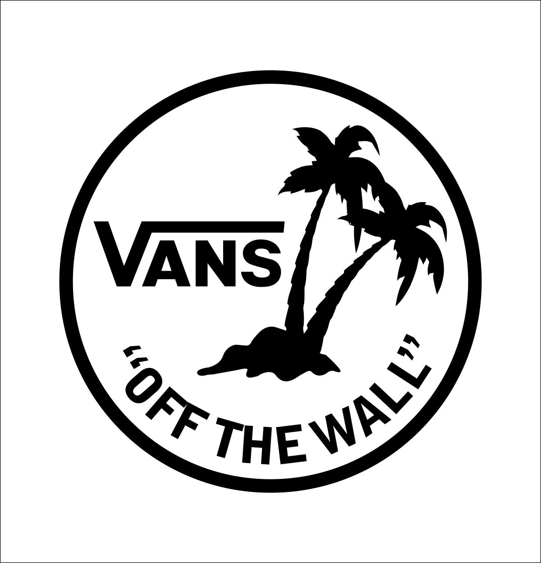 Vans decal, skateboarding decal, car decal sticker