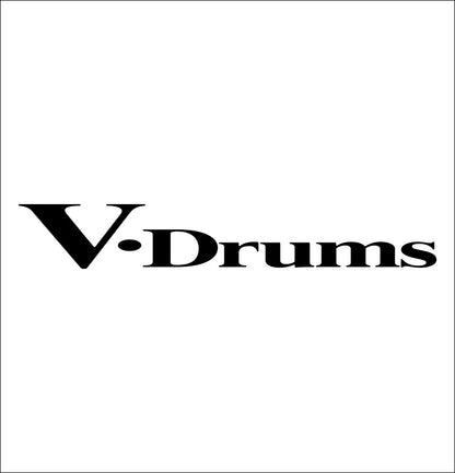 V-Drums decal, music instrument decal, car decal sticker