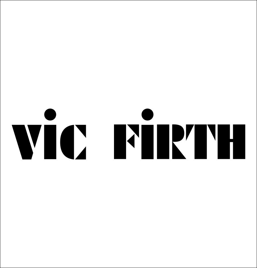 Vic Firth decal, music instrument decal, car decal sticker