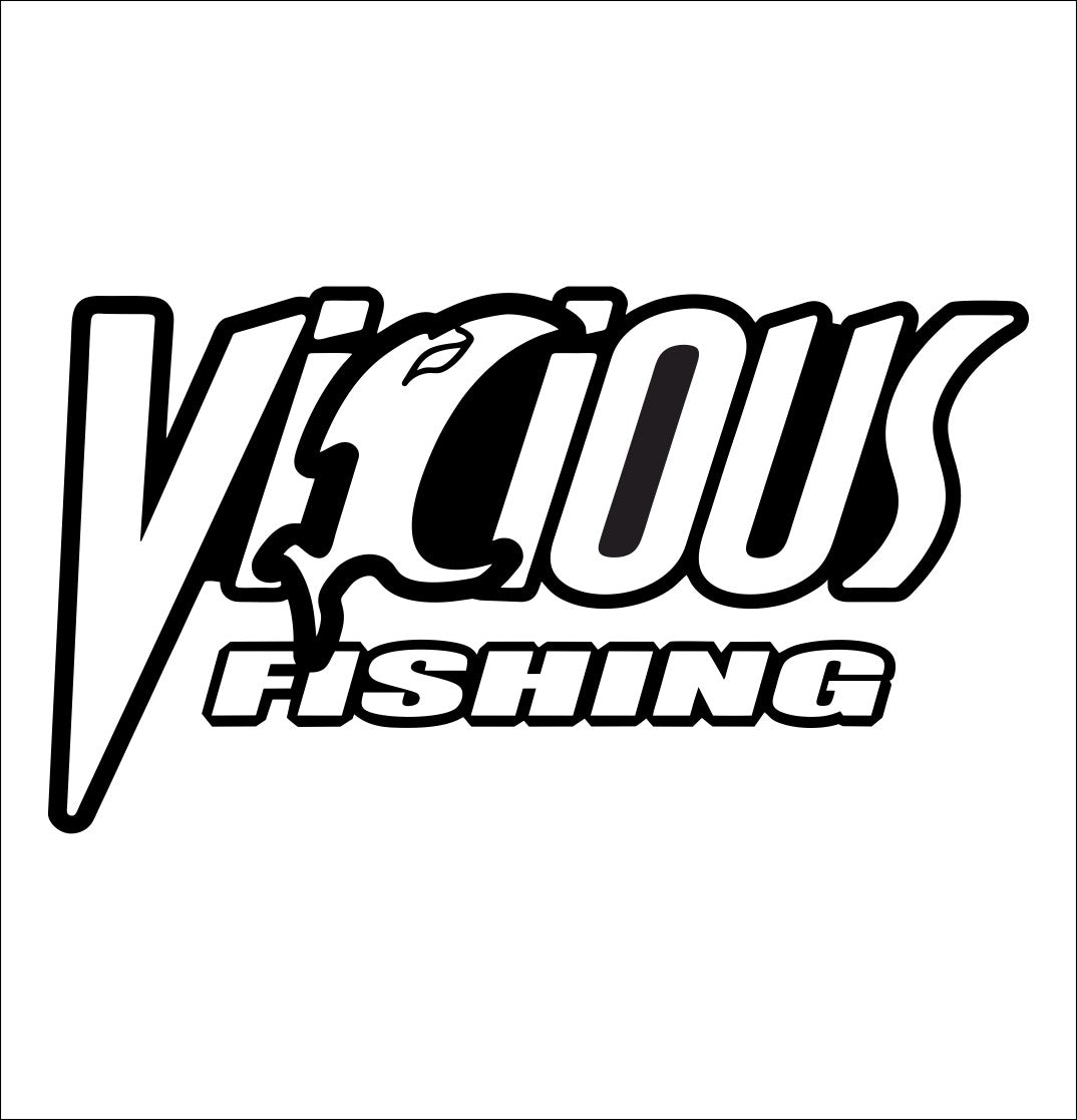 Vicious Fishing decal, fishing hunting car decal sticker