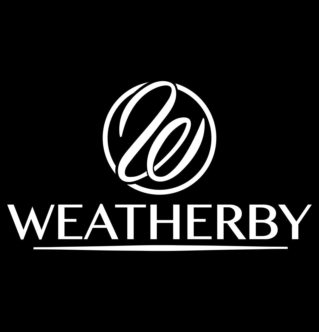 Weatherby decal, firearm decal, car decal sticker