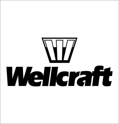 wellcraft decal, car decal, hunting fishing sticker