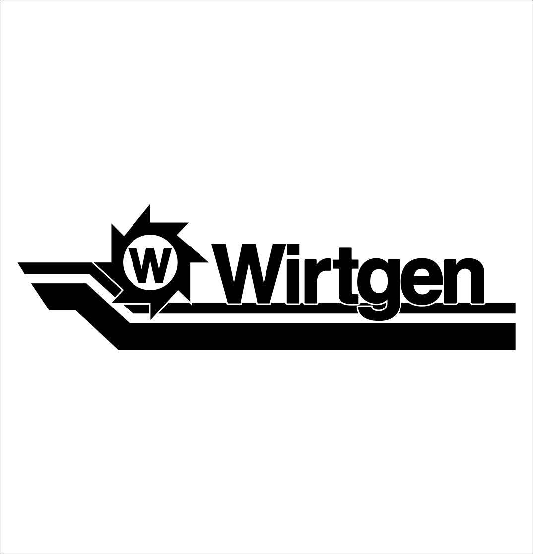 Wirtgen decal, car decal sticker