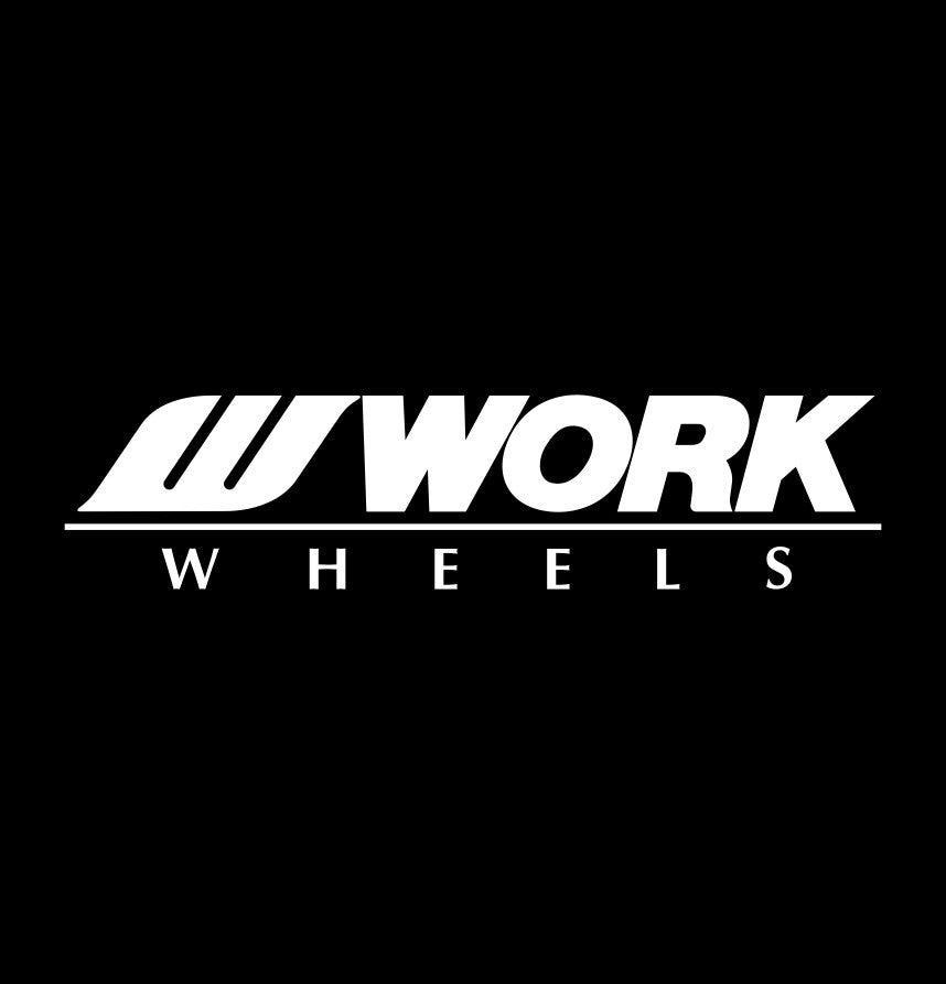 Work Wheels decal, performance car decal sticker