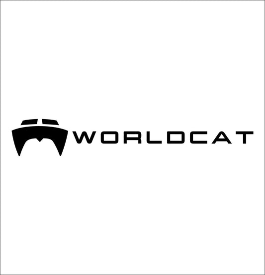 worldcat boats decal, car decal, hunting fishing sticker