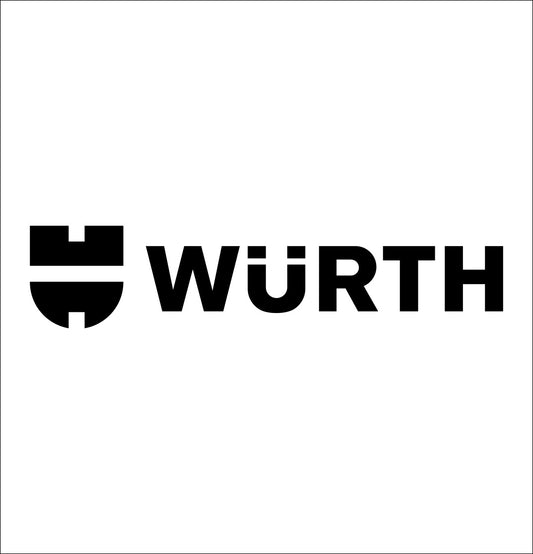 wurth tools decal, car decal sticker