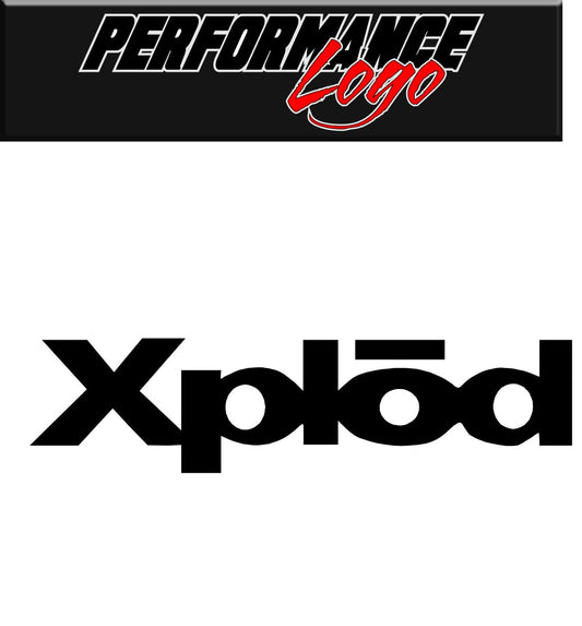 Xplod decal, performance decal, sticker