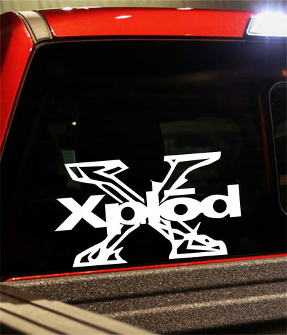 Xplod decal, audio decal, sticker