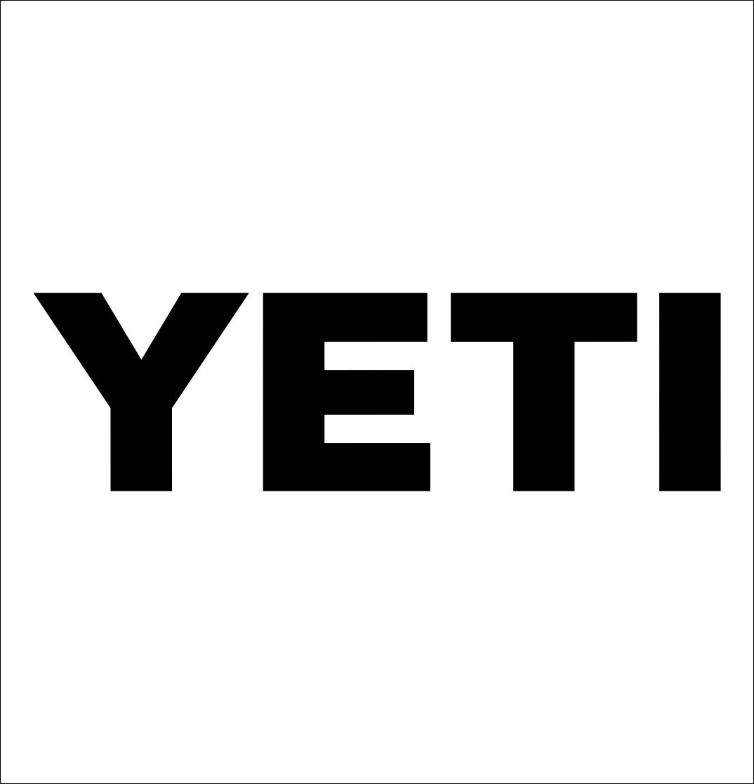 Yeti Coolers decal, fishing hunting car decal sticker