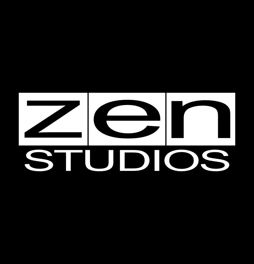 Zen Studios decal, video game decal, sticker, car decal