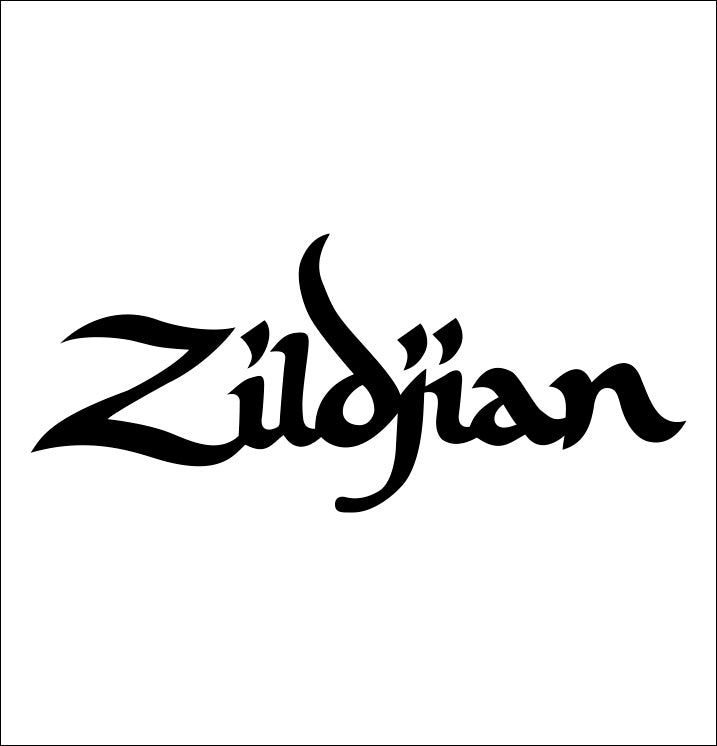 Zildjian decal, music instrument decal, car decal sticker