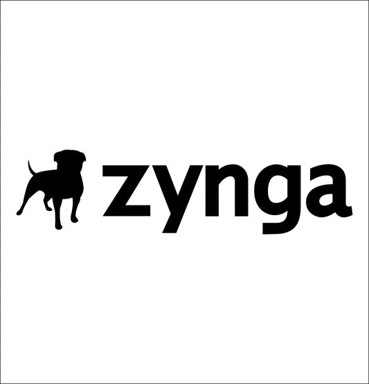 Zynga decal, video game decal, sticker, car decal